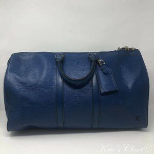 Keepall 45 Vintage Blue Hand Bag